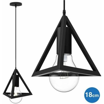 TRADE SHOP TRAESIO - Piramide 18cm - Nero - Pendant lamp TRADE SHOP TRAESIO - Piramide 18cm - Nero - Pendant lamp