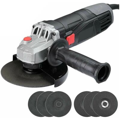 Trade Shop Smerigliatrice Angolare 750W 125mm 6 Dischi Manico Regolabile Trade Shop Smerigliatrice Angolare 750W 125mm 6 Dischi Manico Regolabile