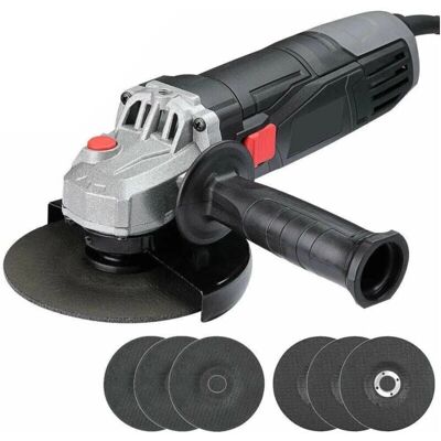 Trade Shop Winkelschleifer 900W, 125mm, 6 Scheiben, Verstellbarer Griff Trade Shop Winkelschleifer 900W, 125mm, 6 Scheiben, Verstellbarer Griff