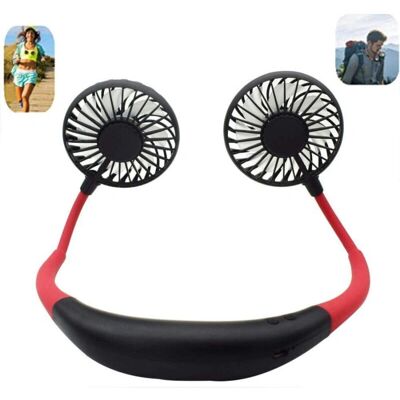 TRADE SHOP TRAESIO - Mini Ventilatore con Supporto per Collo - USB Portatile TRADE SHOP TRAESIO - Mini Ventilatore con Supporto per Collo - USB Portatile