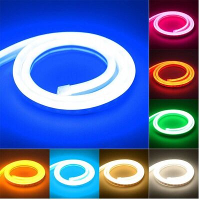 TRADE SHOP TRAESIO Tira de Luces LED Neon - Impermeable 12V Blanco TRADE SHOP TRAESIO Tira de Luces LED Neon - Impermeable 12V Blanco
