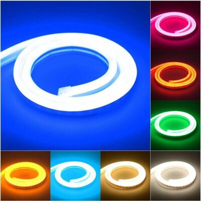 Trade Shop DC12V Blau Silikon LED Neon Streifen - Wasserdicht und Flexibel Trade Shop DC12V Blau Silikon LED Neon Streifen - Wasserdicht und Flexibel