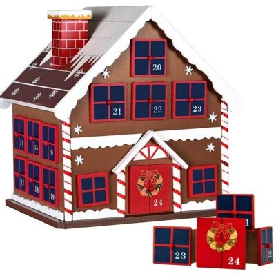 Trade Shop Adventskalender Weihnachts Holzhaus 24 Schubladen Trade Shop Adventskalender Weihnachts Holzhaus 24 Schubladen