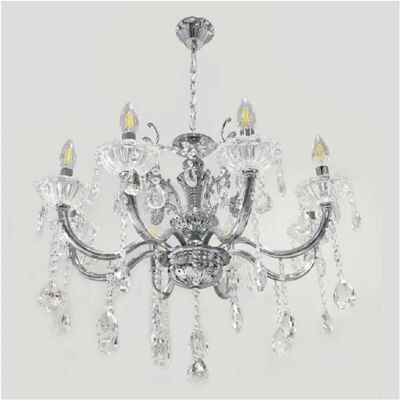 Trade Shop TrEsio - Lampadario 8 Bracci - Argento Trade Shop TrEsio - Lampadario 8 Bracci - Argento