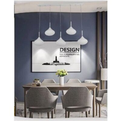 Trade Shop Pendelleuchte - Modern Deckenlampe mit 5 Tropfen 38W-76W Trade Shop Pendelleuchte - Modern Deckenlampe mit 5 Tropfen 38W-76W