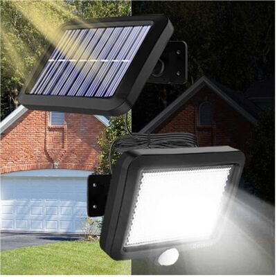 Trade Shop Projecteur LED Solaire avec Détecteur de Mouvement - Extérieur - Publicité Trade Shop Projecteur LED Solaire avec Détecteur de Mouvement - Extérieur - Publicité