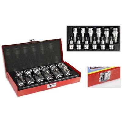 Set de Puntas Torx Trade Shop - T20 a T80 - Duradero Cromo Vanadio Set de Puntas Torx Trade Shop - T20 a T80 - Duradero Cromo Vanadio