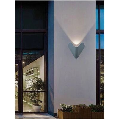 Trade Shop - Außenwandleuchte LED 12W Aluminium Grau Trade Shop - Außenwandleuchte LED 12W Aluminium Grau