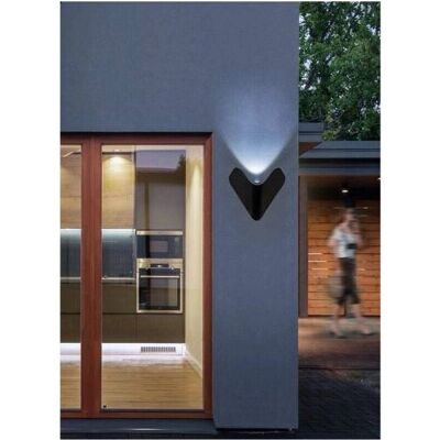 Trade Shop - Wandlampe - 12W Schwarz Modernes Design Trade Shop - Wandlampe - 12W Schwarz Modernes Design