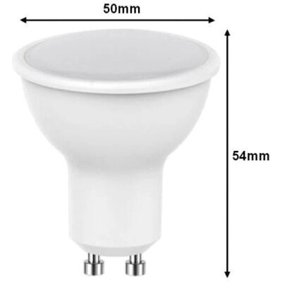 Ampoule LED GU10 7W Dimmable Blanc Chaud - Éclairage - Publicité Ampoule LED GU10 7W Dimmable Blanc Chaud - Éclairage - Publicité