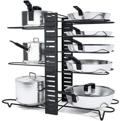 HYGRAD 8 Tier Adjustable Cabinet Organiser - Kitchen Storage Solution HYGRAD 8 Tier Adjustable Cabinet Organiser - Kitchen Storage Solution