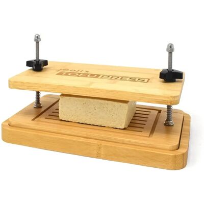 Joeji's Kitchen Bambus Tofu Presse Set - Umweltfreundliches langlebiges Küchengerät Joeji's Kitchen Bambus Tofu Presse Set - Umweltfreundliches langlebiges Küchengerät