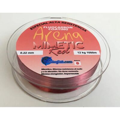 Ligne Monofilament Rouge Estanfish - 1000m - Publicité Ligne Monofilament Rouge Estanfish - 1000m - Publicité