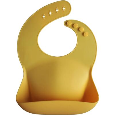 Mushie Baie en Silicone Jaune - Bavoirs pour Nourrissons - Publicité Mushie Baie en Silicone Jaune - Bavoirs pour Nourrissons - Publicité