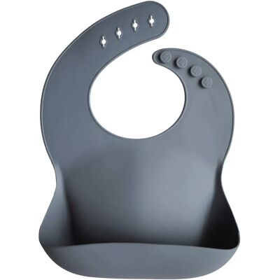 Bavoirs en silicone Mushie - Poche avant profonde - Fermeture réglable - EU 321/2011 - Publicité Bavoirs en silicone Mushie - Poche avant profonde - Fermeture réglable - EU 321/2011 - Publicité