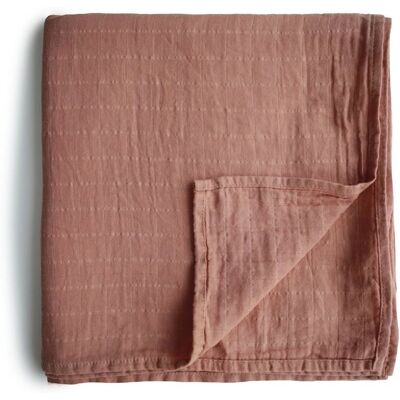 Mushie Envolvente Orgánica para Bebé - 120x120cm - Tawny Mushie Envolvente Orgánica para Bebé - 120x120cm - Tawny