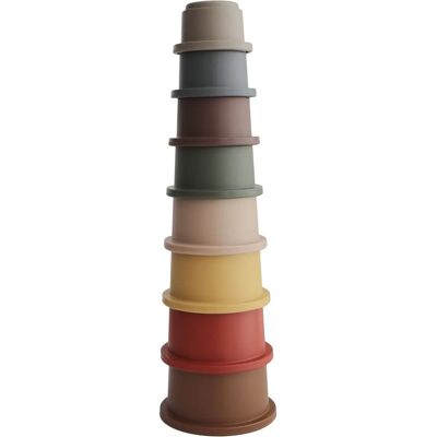 Gobelets empilables Mushie - Jouet à empiler et construire pour enfants - Publicité Gobelets empilables Mushie - Jouet à empiler et construire pour enfants - Publicité