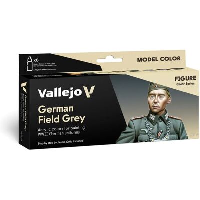 Ensemble de Uniforme Allemand Gris de Campo Vallejo - Peintures pour Modèles Ensemble de Uniforme Allemand Gris de Campo Vallejo - Peintures pour Modèles