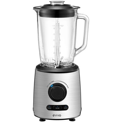 evvo-home Tasty Cyclon - Schwarz, Edelstahl, Transparent - Tischmixer evvo-home Tasty Cyclon - Schwarz, Edelstahl, Transparent - Tischmixer