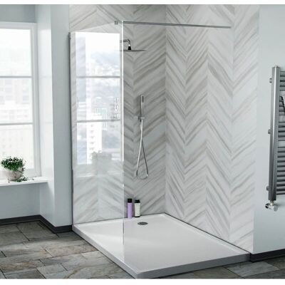 NES Home - Samoa - 1200mm - Tempered Glass - Wet Room Panel NES Home - Samoa - 1200mm - Tempered Glass - Wet Room Panel