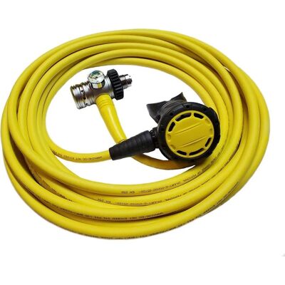 Set Regolatore Subacqueo Metalsub - Tubo 10M - Connettore DIN Set Regolatore Subacqueo Metalsub - Tubo 10M - Connettore DIN