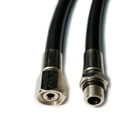 Tubo Regolatore Metalsub 1/2" UNF Maschio - 213cm - Nero - Tubo Regolatore Tubo Regolatore Metalsub 1/2" UNF Maschio - 213cm - Nero - Tubo Regolatore