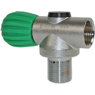 Válvula Nitrox en línea METALSUB Ccr - Cuello M25 M26 - Válvula para botella de buceo Válvula Nitrox en línea METALSUB Ccr - Cuello M25 M26 - Válvula para botella de buceo
