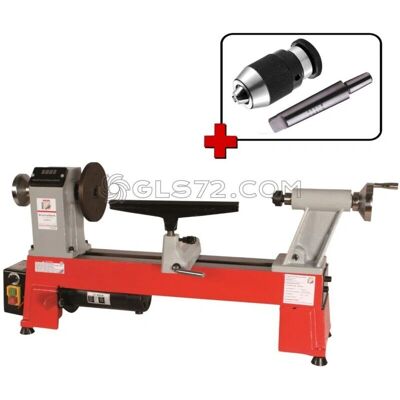 Torno de madera Holzmann D460fxl - 460mm capacidad, velocidad digital, contrapunto rápido, mordaza 1-16mm Torno de madera Holzmann D460fxl - 460mm capacidad, velocidad digital, contrapunto rápido, mordaza 1-16mm