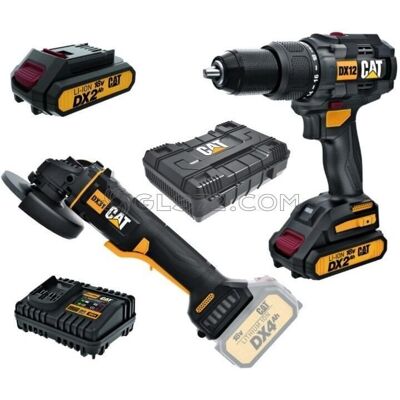 CAT Impact Drill Kit - 18V Brushless, 2x Batteries, Case CAT Impact Drill Kit - 18V Brushless, 2x Batteries, Case