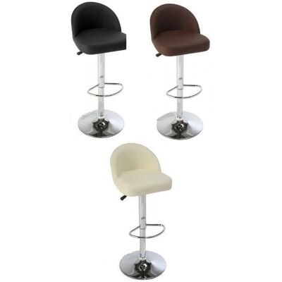 Netfurniture Jamaica Tabouret de bar ajustable en hauteur - Faux cuir - Bar Stool - Publicité Netfurniture Jamaica Tabouret de bar ajustable en hauteur - Faux cuir - Bar Stool - Publicité