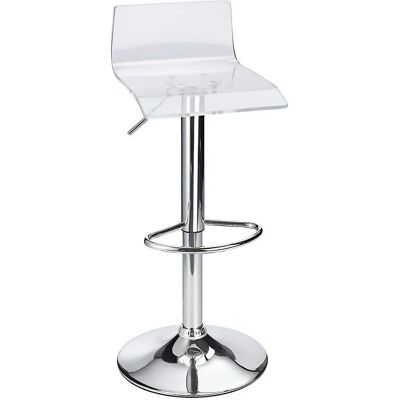 Netfurniture Wye Tabouret de bar de petit déjeuner en acrylique transparent - Clair - Publicité Netfurniture Wye Tabouret de bar de petit déjeuner en acrylique transparent - Clair - Publicité