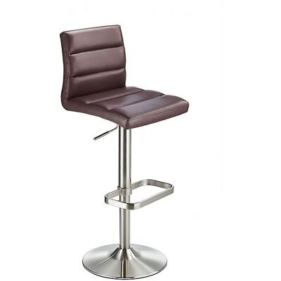 Netfurniture Swank Tabouret de bar ajustable marron - Bar Stool - Publicité Netfurniture Swank Tabouret de bar ajustable marron - Bar Stool - Publicité