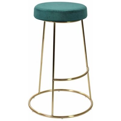 Netfurniture Ofter Tabouret de velours bleu foncé - Bar Stool - Publicité Netfurniture Ofter Tabouret de velours bleu foncé - Bar Stool - Publicité