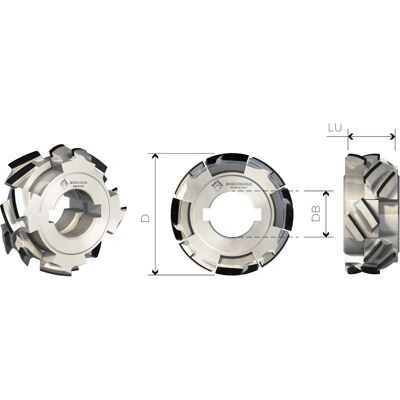 Mobiltecnica MTECF032.1 - Axialidad 54,9° - Fresa para rectificar - Hecho en Italia Mobiltecnica MTECF032.1 - Axialidad 54,9° - Fresa para rectificar - Hecho en Italia