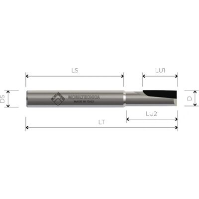 Fresa de diamante Mobiltecnica - 4mm Diámetro, 10mm Corte, 11mm Panel Fresa de diamante Mobiltecnica - 4mm Diámetro, 10mm Corte, 11mm Panel