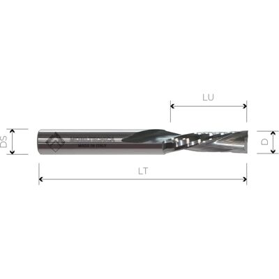 MOBILTECNICA - MTEC504.4 - Diametro 3mm - End mill MOBILTECNICA - MTEC504.4 - Diametro 3mm - End mill