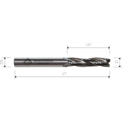 Mobiltecnica MTEC505.14 - Fresa Z3 Positiva - 10mm Diametro, 42mm Altezza Mobiltecnica MTEC505.14 - Fresa Z3 Positiva - 10mm Diametro, 42mm Altezza