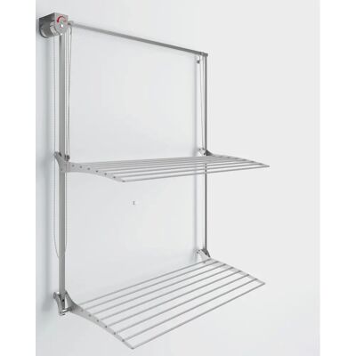 Foxydry Wall Séchoir mural en aluminium - Rangement mural extensible - Publicité Foxydry Wall Séchoir mural en aluminium - Rangement mural extensible - Publicité