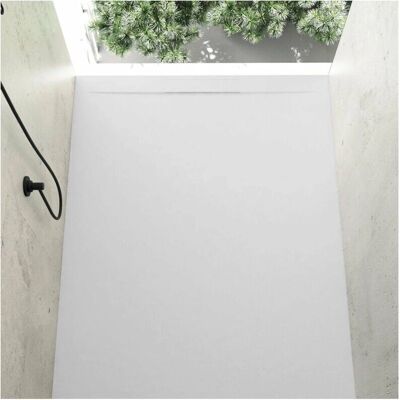 STANO. Ducha en resina blanca ultra delgada 80x100cm - Ducha STANO. Ducha en resina blanca ultra delgada 80x100cm - Ducha