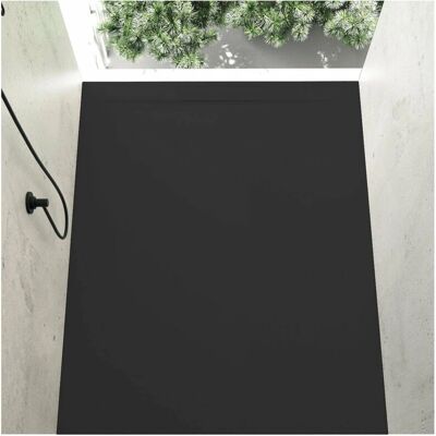 STANO Plato de ducha resina negro - Ducha ultrafina negra STANO Plato de ducha resina negro - Ducha ultrafina negra