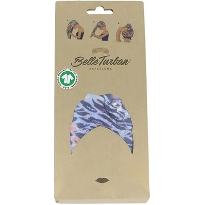 Belle Blue Animal Print Turban - Headwear Belle Blue Animal Print Turban - Headwear