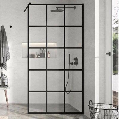 KASSANDRA Panel Fijo de Ducha - Estilo Industrial 100cm KASSANDRA Panel Fijo de Ducha - Estilo Industrial 100cm