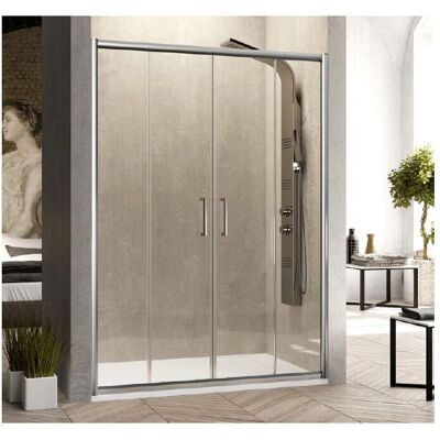 KASSANDRA Mampara de ducha - 2 Fijos + Puerta corredera - 190cm KASSANDRA Mampara de ducha - 2 Fijos + Puerta corredera - 190cm