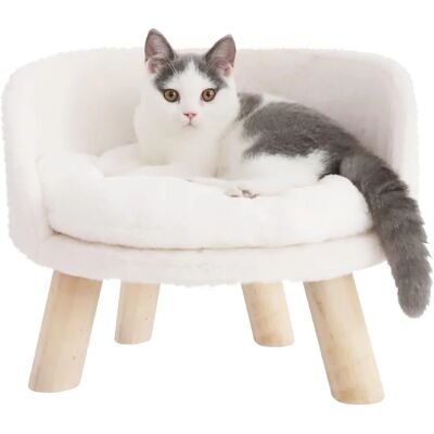 Bingopaw - Small Elevated Cat Bed - Durable Round Cushion - Cat Stool Bed - Cat Chair Sofa Bingopaw - Small Elevated Cat Bed - Durable Round Cushion - Cat Stool Bed - Cat Chair Sofa