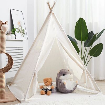 UNHO - Tipi Infantil - Blanco - 120x120x160cm - Tienda Tipi Infantil UNHO - Tipi Infantil - Blanco - 120x120x160cm - Tienda Tipi Infantil