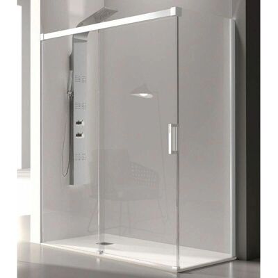 KASSANDRA Weiße Glas-Duschabtrennung 112-180cm - Duschart KASSANDRA Weiße Glas-Duschabtrennung 112-180cm - Duschart