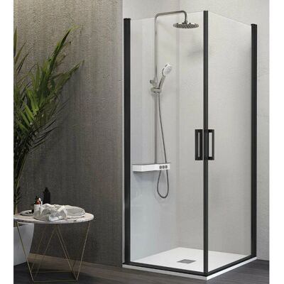 Kassandra Nardi Perfil Negro Mate Mampara Ducha 2 Puertas - Tipo de Ducha Kassandra Nardi Perfil Negro Mate Mampara Ducha 2 Puertas - Tipo de Ducha