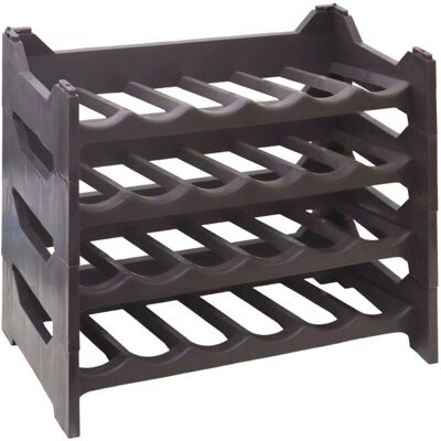 MAURY'S - Scaffale modulare in plastica per bottiglie di vino - Marrone MAURY'S - Scaffale modulare in plastica per bottiglie di vino - Marrone