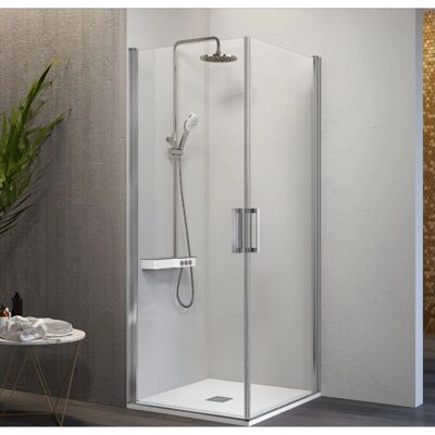 Kassandra - Mampara de ducha con 2 puertas abatibles - Ducha Kassandra - Mampara de ducha con 2 puertas abatibles - Ducha