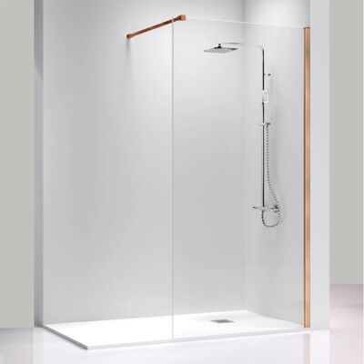 KASSANDRA Roségold 120cm Wandmontierter Duschpaneel KASSANDRA Roségold 120cm Wandmontierter Duschpaneel